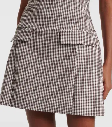 Staud Walker checked minidress | Thumbnail 5 Staud Walker checked minidress | Thumbnail 5