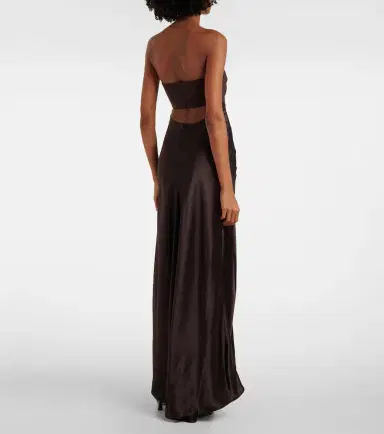 Staud Wayfaring gathered strapless midi dress | Thumbnail 5 Staud Wayfaring gathered strapless midi dress | Thumbnail 5