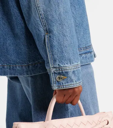 Bottega Veneta Padded suede-trimmed denim jacket | Thumbnail 5 Bottega Veneta Padded suede-trimmed denim jacket | Thumbnail 5