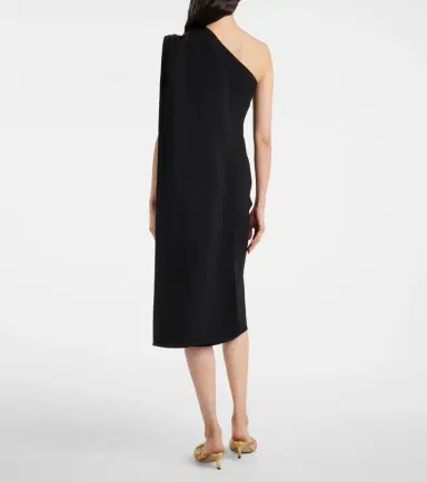 Bottega Veneta One-shoulder crêpe midi dress | Thumbnail 3 Bottega Veneta One-shoulder crêpe midi dress | Thumbnail 3