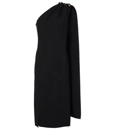 Bottega Veneta One-shoulder crêpe midi dress | Thumbnail 1 Bottega Veneta One-shoulder crêpe midi dress | Thumbnail 1