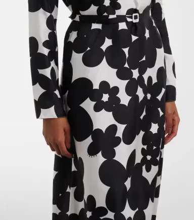 Marni Printed silk midi dress | Thumbnail 3 Marni Printed silk midi dress | Thumbnail 3