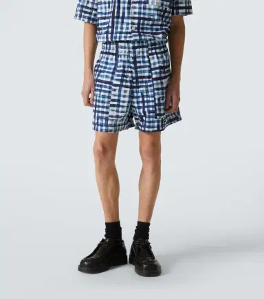 Bottega Veneta Gingham cotton Bermuda shorts | Thumbnail 2 Bottega Veneta Gingham cotton Bermuda shorts | Thumbnail 2