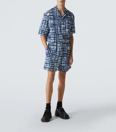 Bottega Veneta Gingham cotton Bermuda shorts | Thumbnail 4 Bottega Veneta Gingham cotton Bermuda shorts | Thumbnail 4