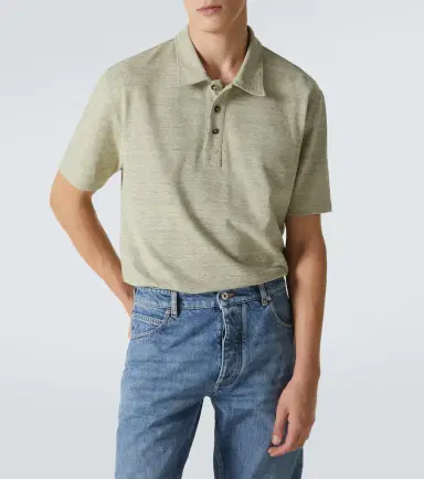 Bottega Veneta Chine cotton piqué polo shirt | Thumbnail 3 Bottega Veneta Chine cotton piqué polo shirt | Thumbnail 3