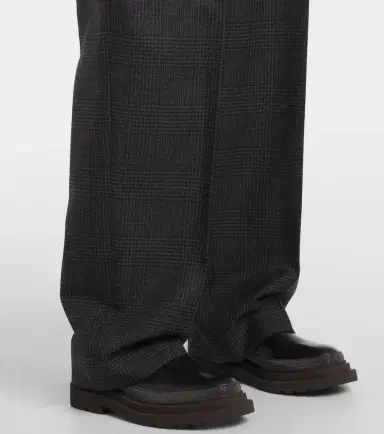 Brunello Cucinelli High-rise wool wide-leg pants | Thumbnail 2 Brunello Cucinelli High-rise wool wide-leg pants | Thumbnail 2