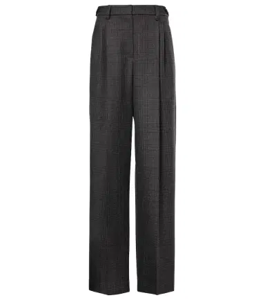 Brunello Cucinelli High-rise wool wide-leg pants | Thumbnail 1 Brunello Cucinelli High-rise wool wide-leg pants | Thumbnail 1