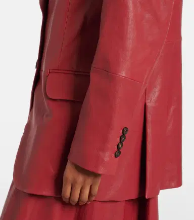 Brunello Cucinelli Leather Blazer | Thumbnail 4 Brunello Cucinelli Leather Blazer | Thumbnail 4