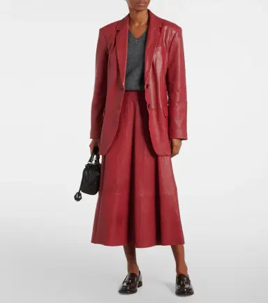 Brunello Cucinelli Leather Blazer | Thumbnail 6 Brunello Cucinelli Leather Blazer | Thumbnail 6