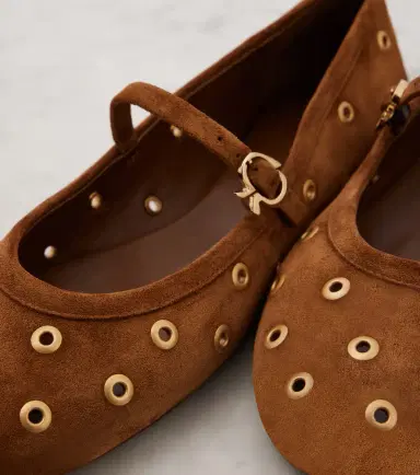 Gianvito Rossi Studded suede Mary Jane flats | Thumbnail 2 Gianvito Rossi Studded suede Mary Jane flats | Thumbnail 2