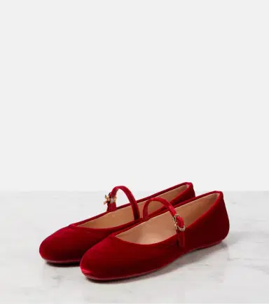 Gianvito Rossi Carla velvet Mary Jane flats | Thumbnail 2 Gianvito Rossi Carla velvet Mary Jane flats | Thumbnail 2