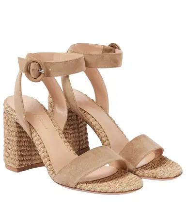 Gianvito Rossi 85 suede espadrille sandals | Thumbnail 1 Gianvito Rossi 85 suede espadrille sandals | Thumbnail 1