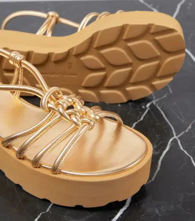 Gianvito Rossi Metallic leather sandals | Thumbnail 4 Gianvito Rossi Metallic leather sandals | Thumbnail 4