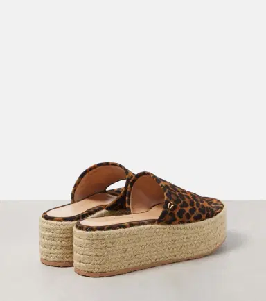 Gianvito Rossi Leopard-print suede espadrille slides | Thumbnail 4 Gianvito Rossi Leopard-print suede espadrille slides | Thumbnail 4
