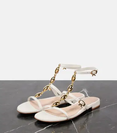 Gianvito Rossi Embellished leather sandals | Thumbnail 2 Gianvito Rossi Embellished leather sandals | Thumbnail 2