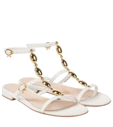 Gianvito Rossi Embellished leather sandals | Thumbnail 1 Gianvito Rossi Embellished leather sandals | Thumbnail 1