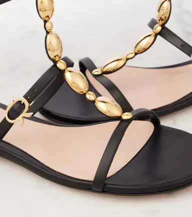 Gianvito Rossi Embellished leather sandals | Thumbnail 2 Gianvito Rossi Embellished leather sandals | Thumbnail 2