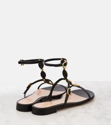 Gianvito Rossi Embellished leather sandals | Thumbnail 3 Gianvito Rossi Embellished leather sandals | Thumbnail 3