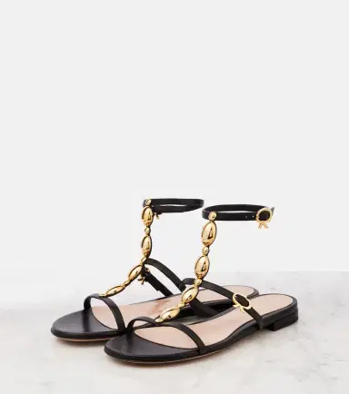 Gianvito Rossi Embellished leather sandals | Thumbnail 4 Gianvito Rossi Embellished leather sandals | Thumbnail 4