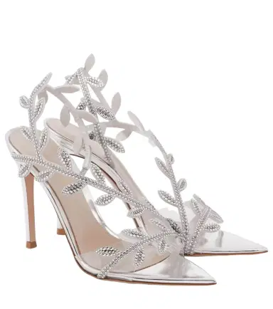 Gianvito Rossi Flavia 105 embellished mirrored leather sandals | Thumbnail 1 Gianvito Rossi Flavia 105 embellished mirrored leather sandals | Thumbnail 1