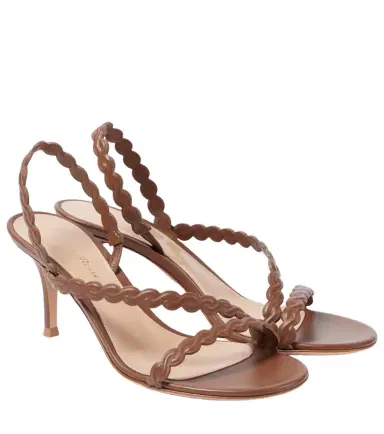 Gianvito Rossi 70 leather sandals | Thumbnail 1 Gianvito Rossi 70 leather sandals | Thumbnail 1