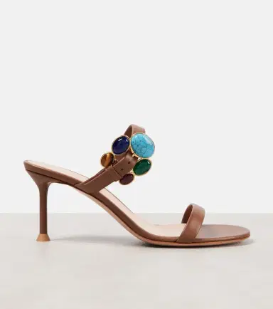 Gianvito Rossi 70 buckle-detail leather mules | Thumbnail 3 Gianvito Rossi 70 buckle-detail leather mules | Thumbnail 3