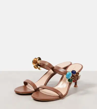 Gianvito Rossi 70 buckle-detail leather mules | Thumbnail 4 Gianvito Rossi 70 buckle-detail leather mules | Thumbnail 4