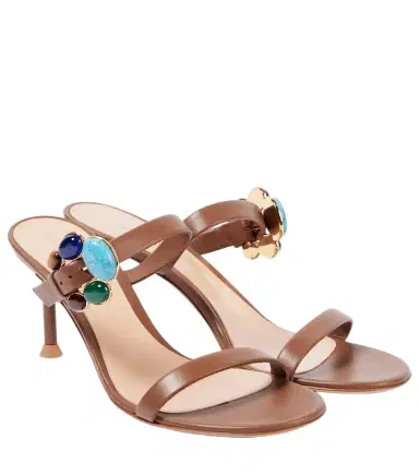 Gianvito Rossi 70 buckle-detail leather mules | Thumbnail 1 Gianvito Rossi 70 buckle-detail leather mules | Thumbnail 1