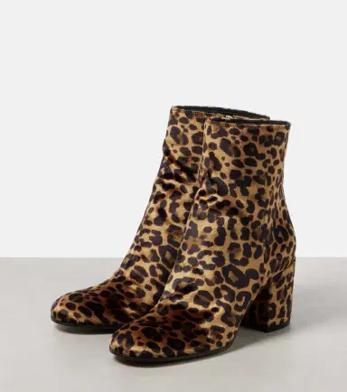 Gianvito Rossi Joelle 70 leopard-print velvet ankle boots | Thumbnail 2 Gianvito Rossi Joelle 70 leopard-print velvet ankle boots | Thumbnail 2