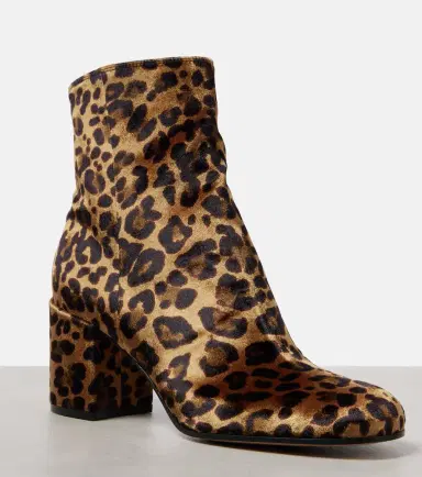 Gianvito Rossi Joelle 70 leopard-print velvet ankle boots | Thumbnail 3 Gianvito Rossi Joelle 70 leopard-print velvet ankle boots | Thumbnail 3