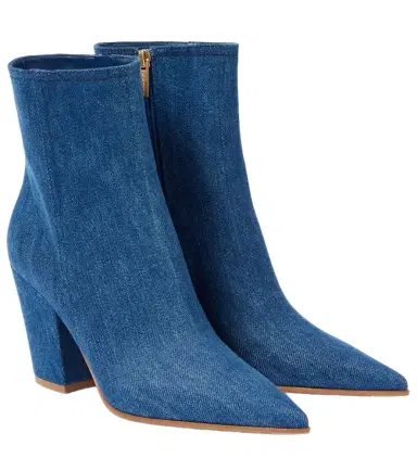 Gianvito Rossi Keinna 85 denim ankle boots | Thumbnail 1 Gianvito Rossi Keinna 85 denim ankle boots | Thumbnail 1