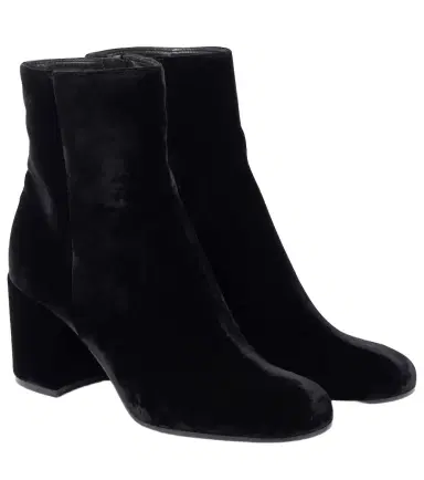 Gianvito Rossi Joelle 70 velvet booties | Thumbnail 1 Gianvito Rossi Joelle 70 velvet booties | Thumbnail 1