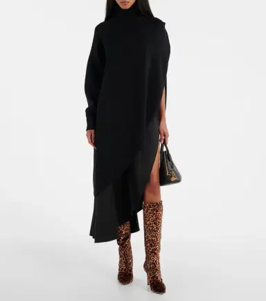 Gianvito Rossi 85 leopard-print velvet knee-high boots | Thumbnail 2 Gianvito Rossi 85 leopard-print velvet knee-high boots | Thumbnail 2