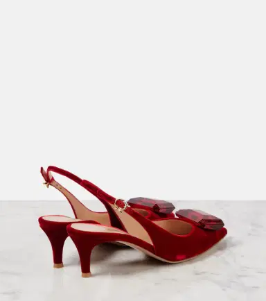 Gianvito Rossi Jaipur 55 velvet slingback pumps | Thumbnail 2 Gianvito Rossi Jaipur 55 velvet slingback pumps | Thumbnail 2