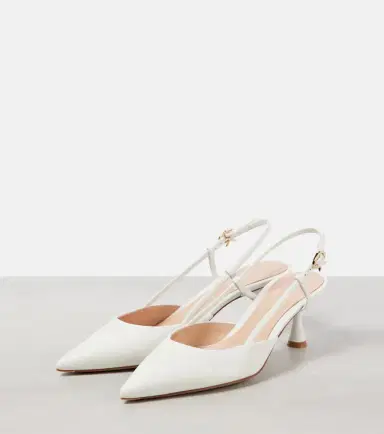 Gianvito Rossi Bridal Ascent 55 leather slingback pumps | Thumbnail 2 Gianvito Rossi Bridal Ascent 55 leather slingback pumps | Thumbnail 2