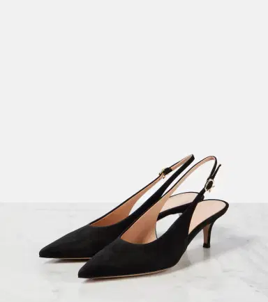 Gianvito Rossi Robbie 55 suede slingback pumps | Thumbnail 2 Gianvito Rossi Robbie 55 suede slingback pumps | Thumbnail 2