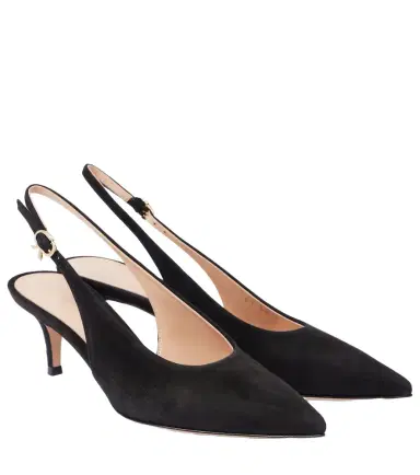 Gianvito Rossi Robbie 55 suede slingback pumps | Thumbnail 1 Gianvito Rossi Robbie 55 suede slingback pumps | Thumbnail 1