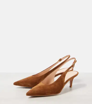 Gianvito Rossi Robbie 55 suede slingback pumps | Thumbnail 2 Gianvito Rossi Robbie 55 suede slingback pumps | Thumbnail 2