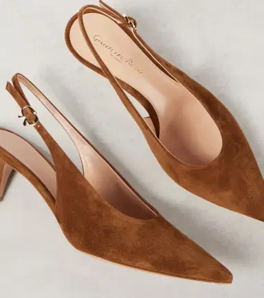 Gianvito Rossi Robbie 55 suede slingback pumps | Thumbnail 3 Gianvito Rossi Robbie 55 suede slingback pumps | Thumbnail 3