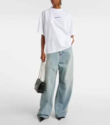 Balenciaga Printed cotton jersey T-shirt | Thumbnail 2 Balenciaga Printed cotton jersey T-shirt | Thumbnail 2
