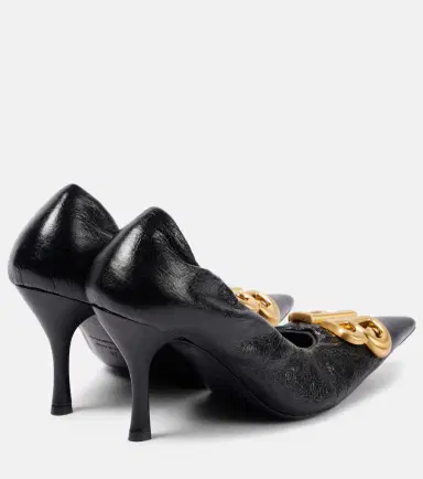 Balenciaga Monaco 90 leather pumps | Thumbnail 3 Balenciaga Monaco 90 leather pumps | Thumbnail 3