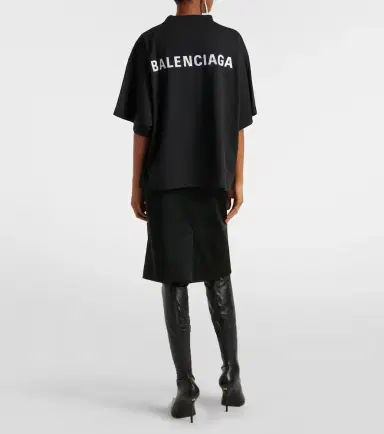 Balenciaga Printed cotton jersey T-shirt | Thumbnail 4 Balenciaga Printed cotton jersey T-shirt | Thumbnail 4