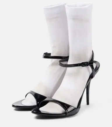 Balenciaga Avenue Sock 110 patent leather sandals | Thumbnail 3 Balenciaga Avenue Sock 110 patent leather sandals | Thumbnail 3