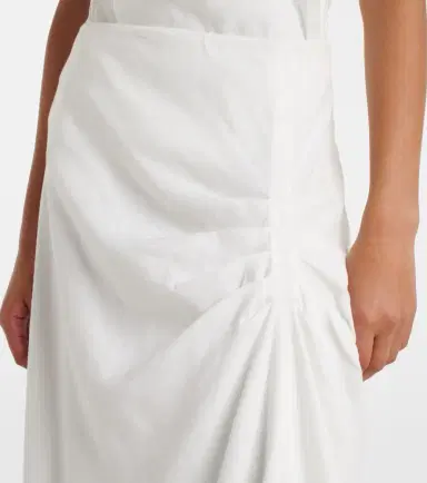 SIR Dorian ruched linen-blend maxi skirt | Thumbnail 5 SIR Dorian ruched linen-blend maxi skirt | Thumbnail 5