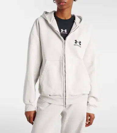Balenciaga Cotton zip-up hoodie | Thumbnail 7 Balenciaga Cotton zip-up hoodie | Thumbnail 7