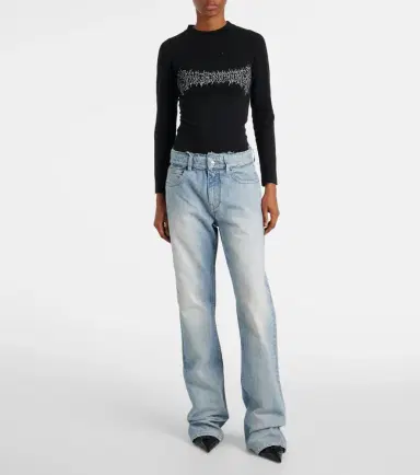 Balenciaga Low-rise faded straight jeans | Thumbnail 2 Balenciaga Low-rise faded straight jeans | Thumbnail 2