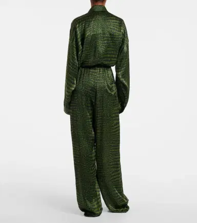 Balenciaga Printed silk satin wide-leg pants | Thumbnail 3 Balenciaga Printed silk satin wide-leg pants | Thumbnail 3