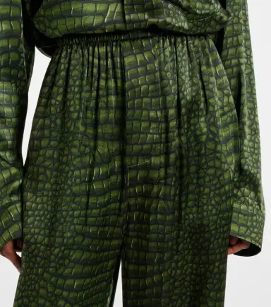 Balenciaga Printed silk satin wide-leg pants | Thumbnail 4 Balenciaga Printed silk satin wide-leg pants | Thumbnail 4