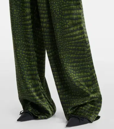 Balenciaga Printed silk satin wide-leg pants | Thumbnail 5 Balenciaga Printed silk satin wide-leg pants | Thumbnail 5