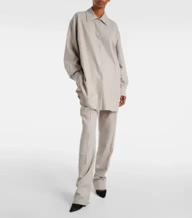 The Row Komako wool and cashmere shirt | Thumbnail 4 The Row Komako wool and cashmere shirt | Thumbnail 4